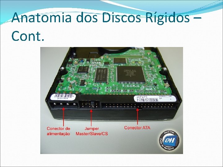 Anatomia dos Discos Rígidos – Cont. 