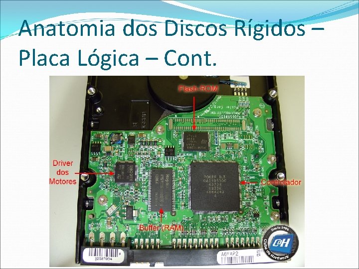 Anatomia dos Discos Rígidos – Placa Lógica – Cont. 