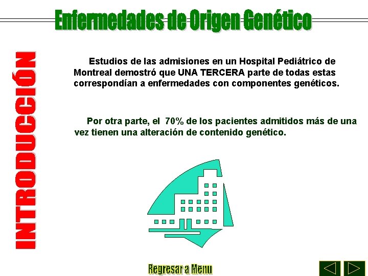 Estudios de las admisiones en un Hospital Pediátrico de Montreal demostró que UNA TERCERA