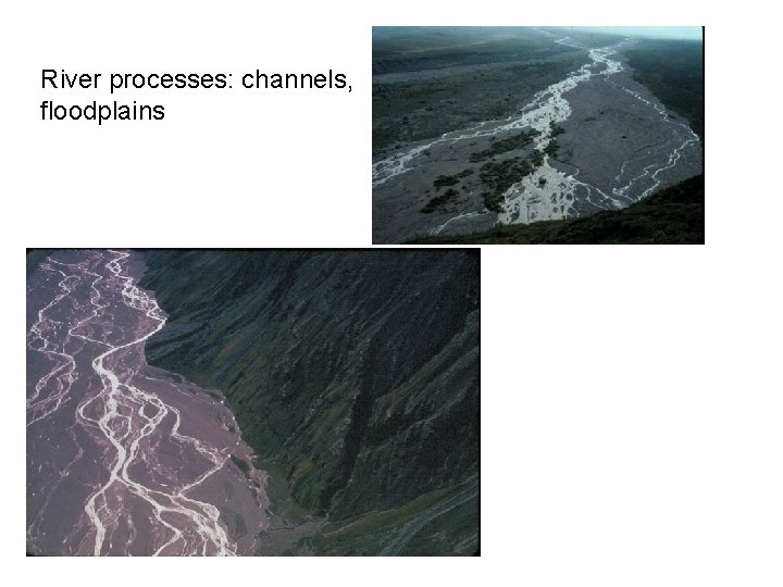 River processes: channels, floodplains 