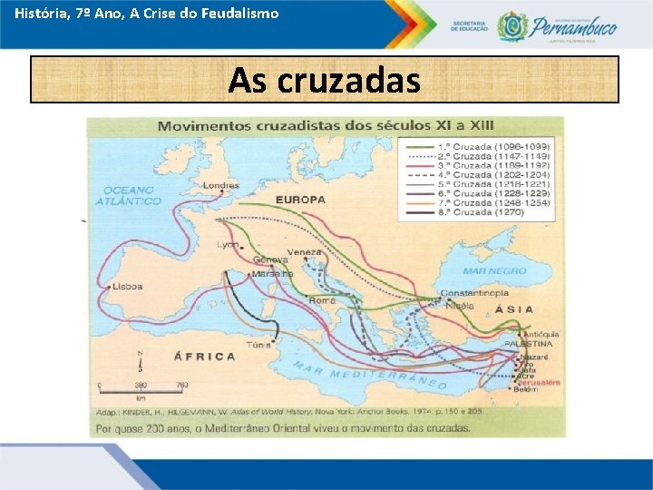 História, 7º Ano, A Crise do Feudalismo As cruzadas 