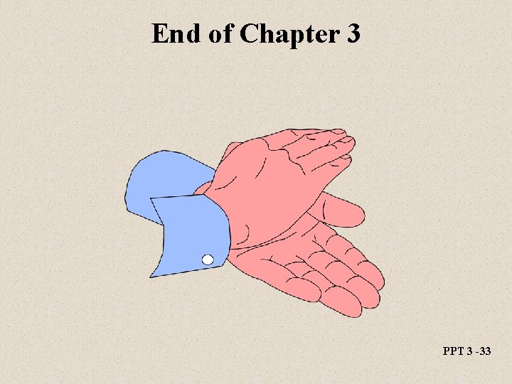 End of Chapter 3 PPT 3 -33 