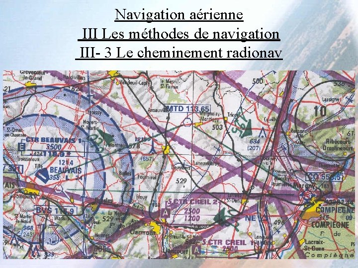 Navigation aérienne III Les méthodes de navigation III- 3 Le cheminement radionav Navigation aérienne III Les méthodes de navigation III- 3 Le cheminement radionav