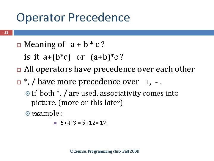 1 C Programming Lecture By Deepak Majeti Mtech