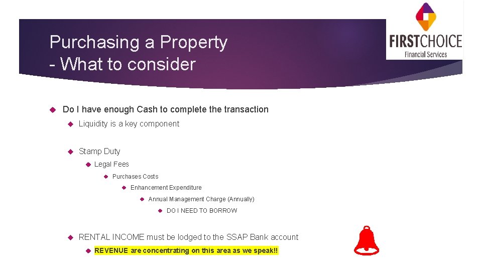 Purchasing a Property - What to consider Do I have enough Cash to complete