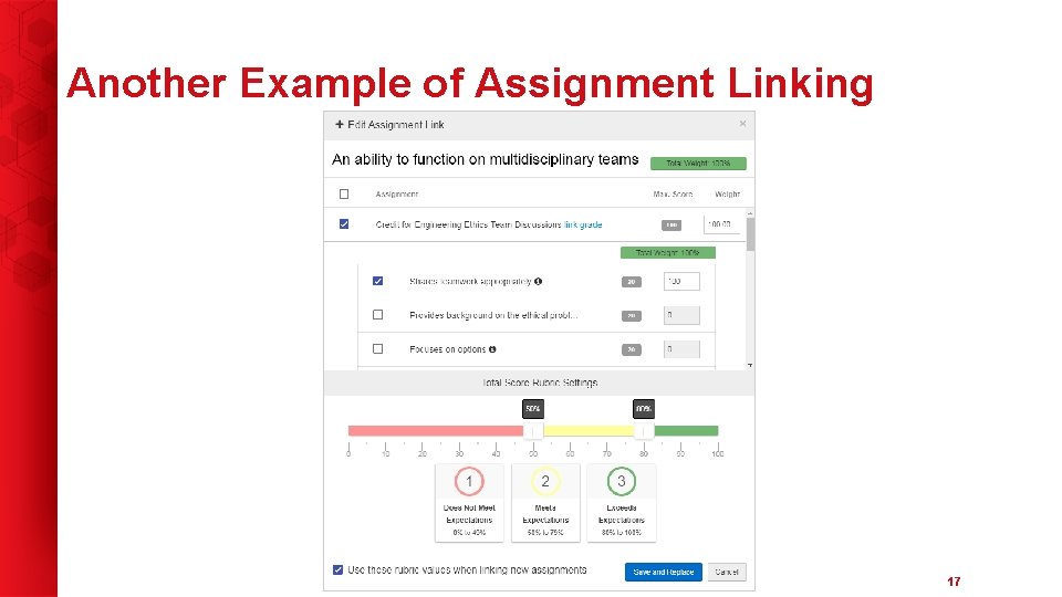 Another Example of Assignment Linking 17 