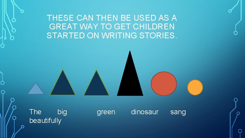 THESE CAN THEN BE USED AS A GREAT WAY TO GET CHILDREN STARTED ON