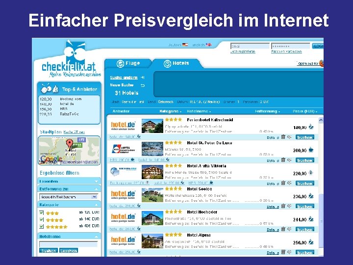 Einfacher Preisvergleich im Internet 