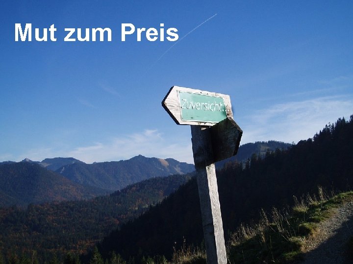 Mut zum Preis 