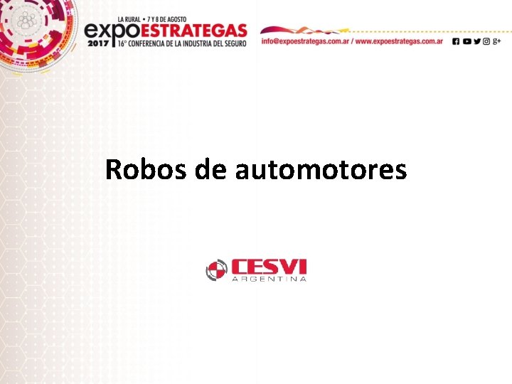 Robos de automotores 