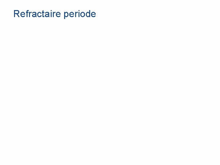 Refractaire periode 