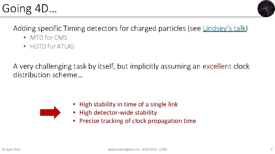 Going 4 D… Adding specific Timing detectors for charged particles (see Lindsey’s talk) •