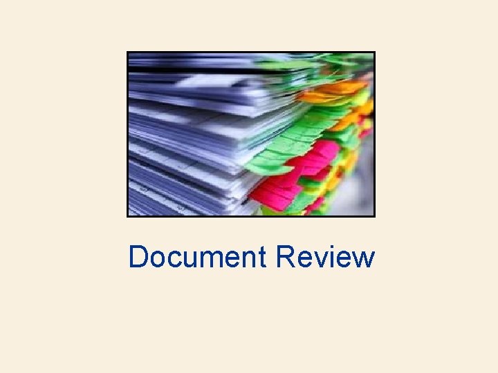 Document Review 