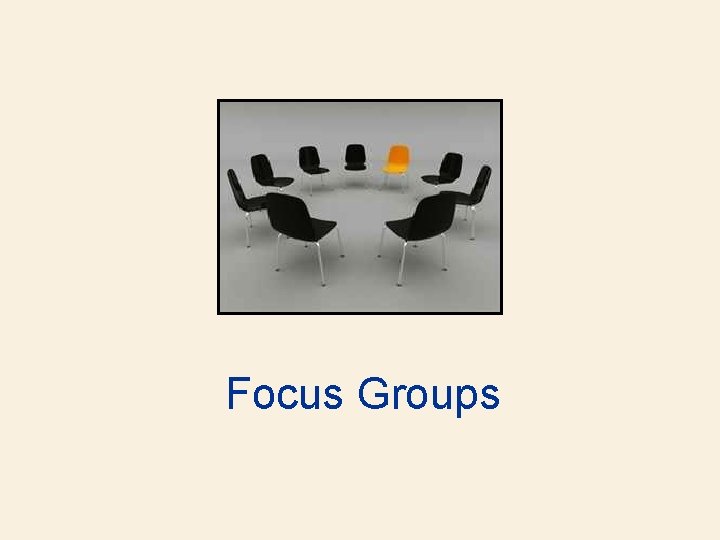 Focus Groups 