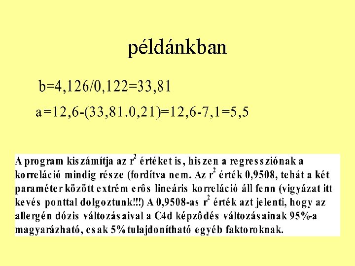 példánkban 