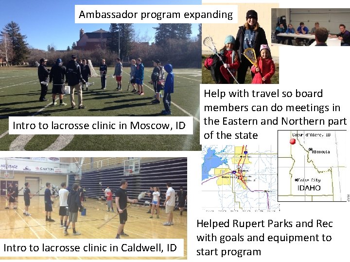 Ambassador program expanding Intro to lacrosse clinic in Moscow, ID Intro to lacrosse clinic