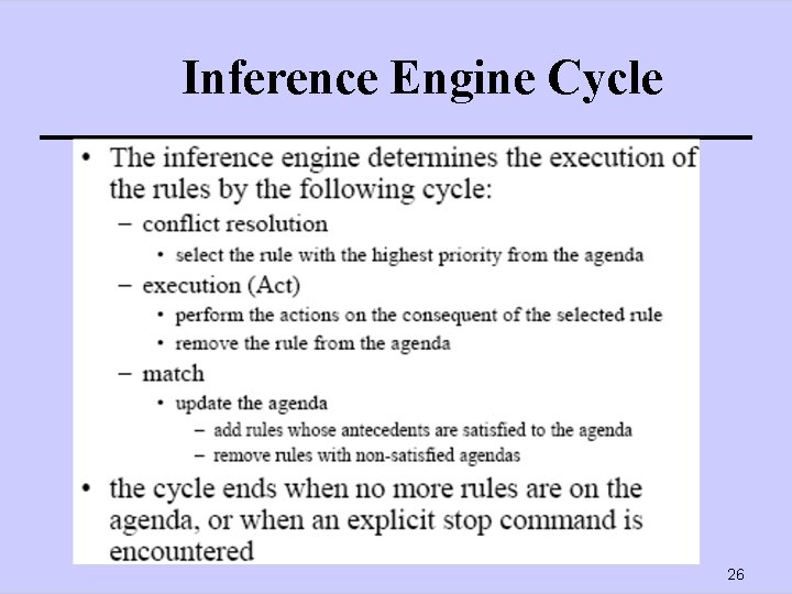 Inference Engine Cycle 26 