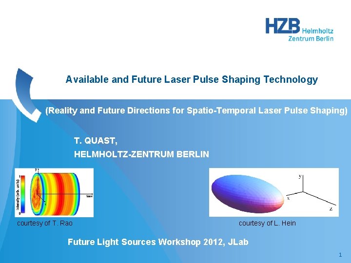 Available and Future Laser Pulse Shaping Technology (Reality and Future Directions for Spatio-Temporal Laser