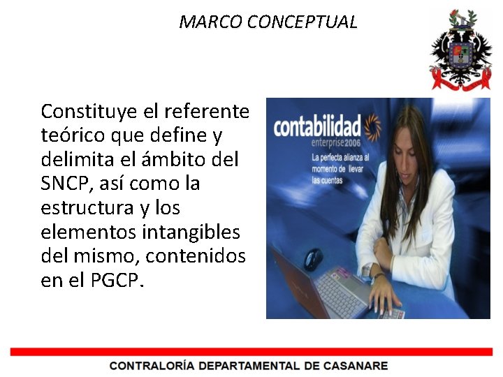 MARCO CONCEPTUAL Constituye el referente teórico que define y delimita el ámbito del SNCP,