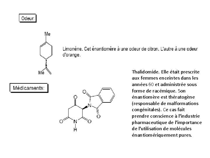 Thalidomide. Elle était prescrite aux femmes enceintes dans les années 60 et administrée sous Thalidomide. Elle était prescrite aux femmes enceintes dans les années 60 et administrée sous