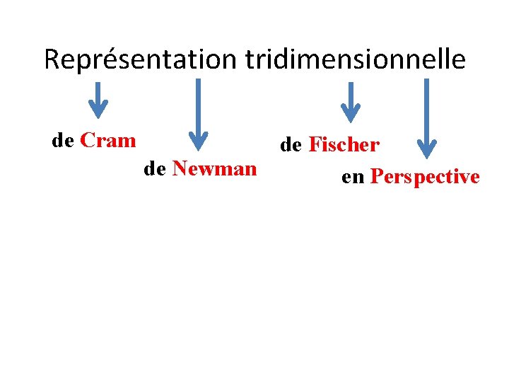 Représentation tridimensionnelle de Cram de Fischer de Newman en Perspective Représentation tridimensionnelle de Cram de Fischer de Newman en Perspective