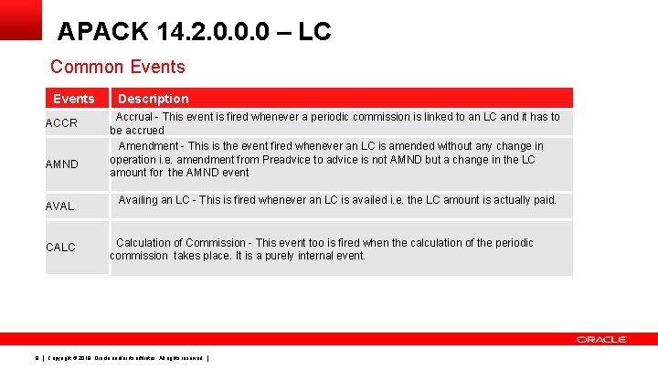 APACK 14. 2. 0. 0. 0 – LC Common Events ACCR AMND AVAL CALC