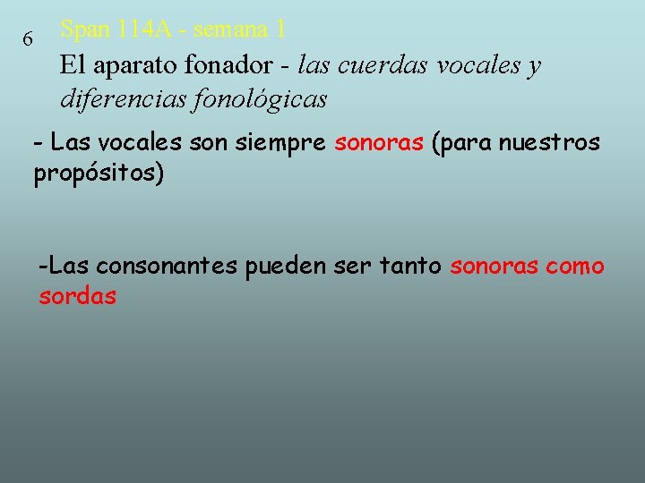 6 Span 114 A - semana 1 El aparato fonador - las cuerdas vocales