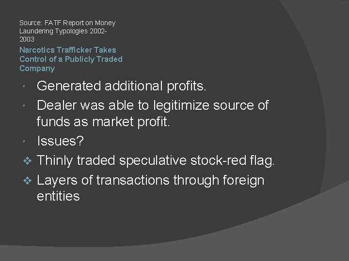 Money Laundering In The Securities And Capital Markets