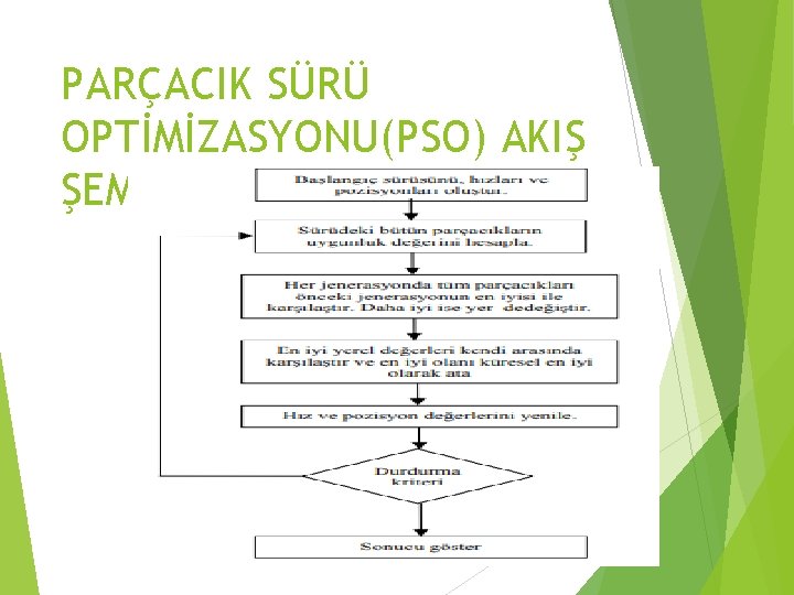 PARÇACIK SÜRÜ OPTİMİZASYONU(PSO) AKIŞ ŞEMASI 