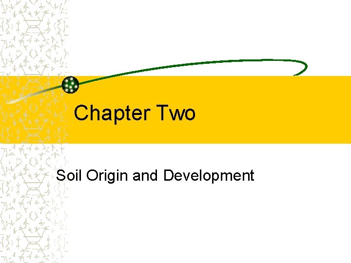 Chapter Two Soil Origin and Development 