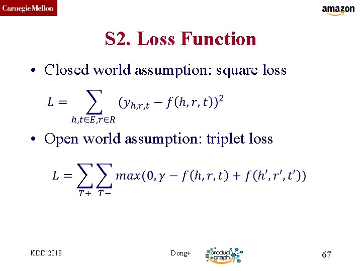 CMU SCS S 2. Loss Function • Closed world assumption: square loss • Open