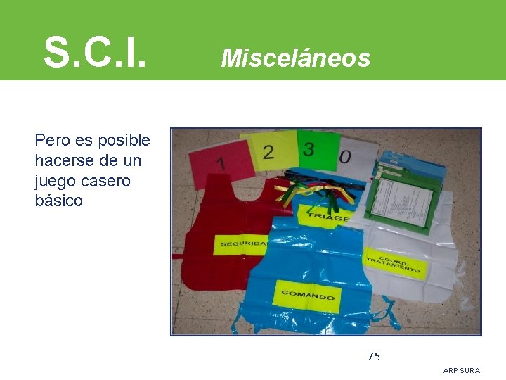 S. C. I. Misceláneos Pero es posible hacerse de un juego casero básico 75