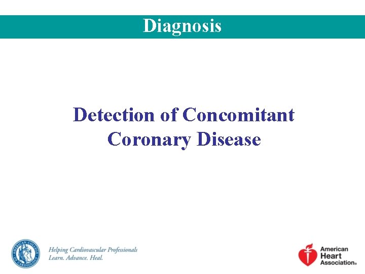 Diagnosis Detection of Concomitant Coronary Disease 