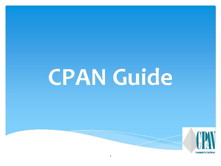 CPAN Guide 1 Network Services Provided to our