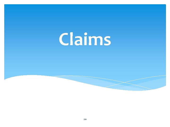 Claims 20 Claims 20