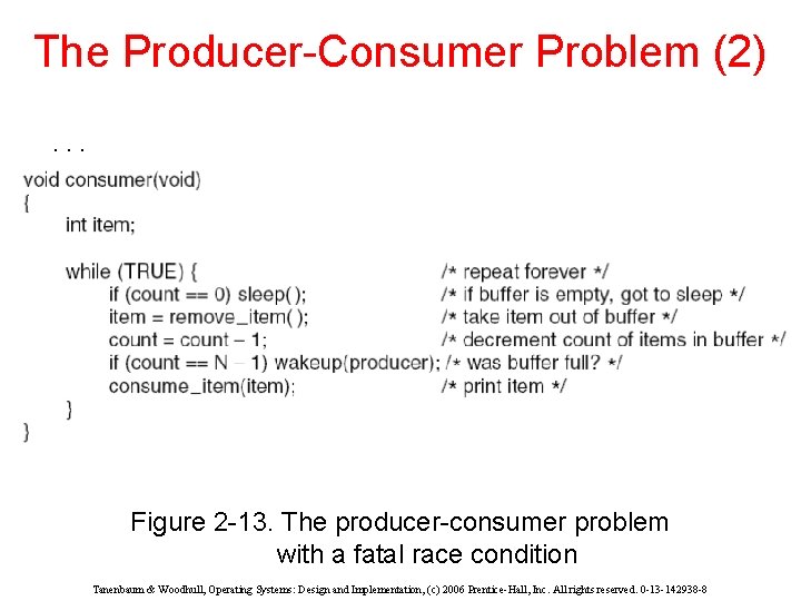 The Producer-Consumer Problem (2). . . Figure 2 -13. The producer-consumer problem with a