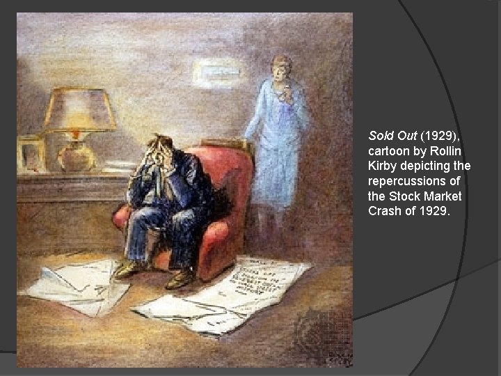 Sold Out (1929), cartoon by Rollin Kirby depicting the repercussions of the Stock Market