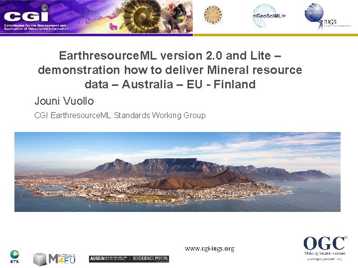 Earthresource. ML version 2. 0 and Lite – demonstration how to deliver Mineral resource