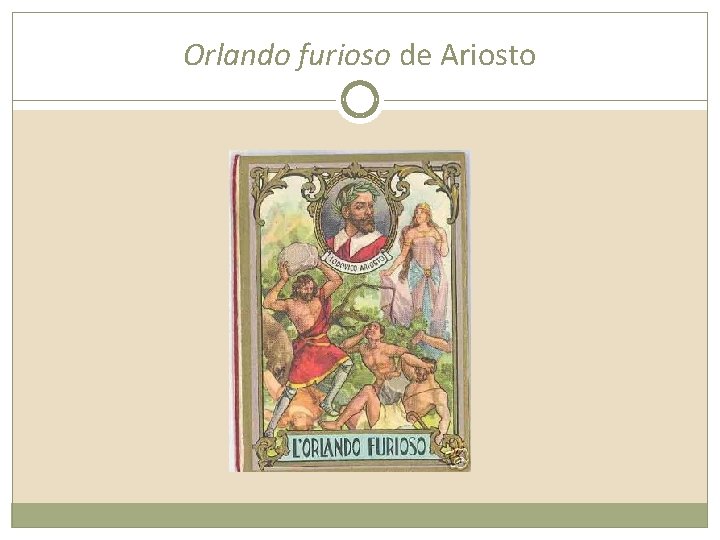 Orlando furioso de Ariosto 