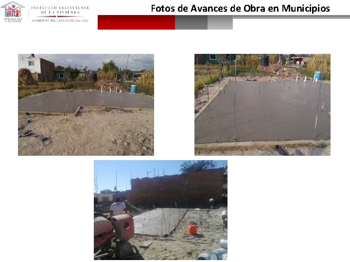 Fotos de Avances de Obra en Municipios 