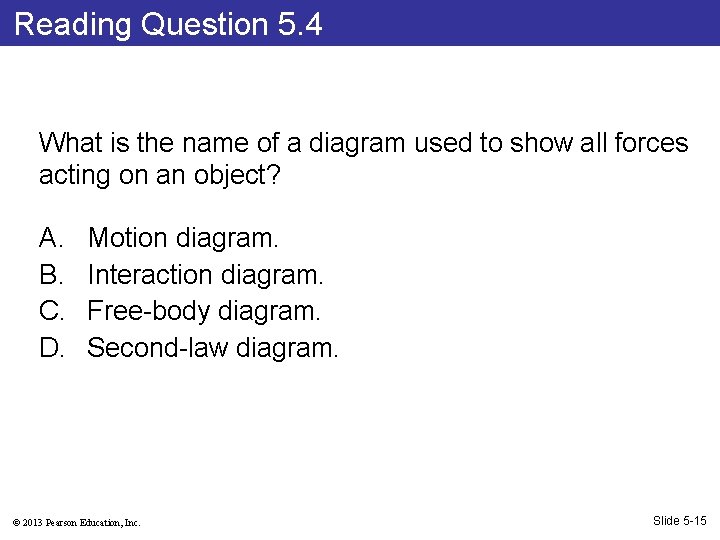 Reading Question 5. 4 What is the name of a diagram used to show