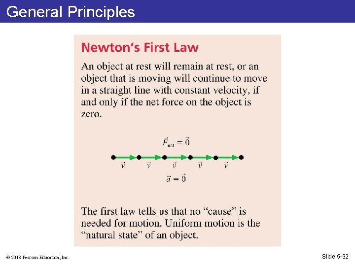 General Principles © 2013 Pearson Education, Inc. Slide 5 -92 