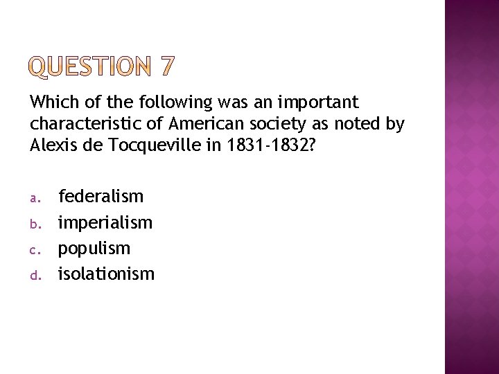 Unit 1 Exam Review Which statement best summarizes