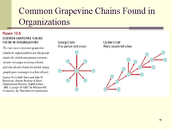 Common Grapevine Chains Found in Organizations 18 