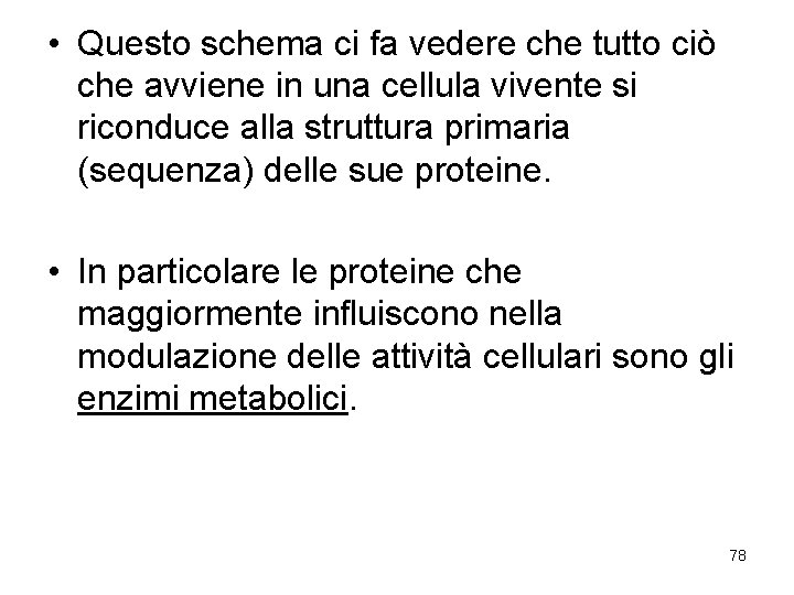  • Questo schema ci fa vedere che tutto ciò che avviene in una