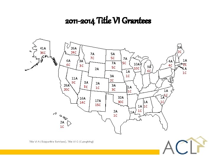 2011 -2014 Title VI Grantees 26 A 24 C 41 A 36 C 6 2011 -2014 Title VI Grantees 26 A 24 C 41 A 36 C 6