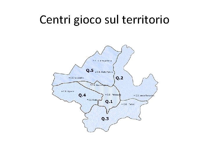 Centri gioco sul territorio 