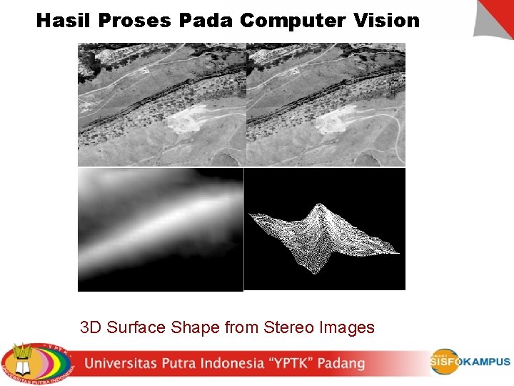 Hasil Proses Pada Computer Vision 3 D Surface Shape from Stereo Images 