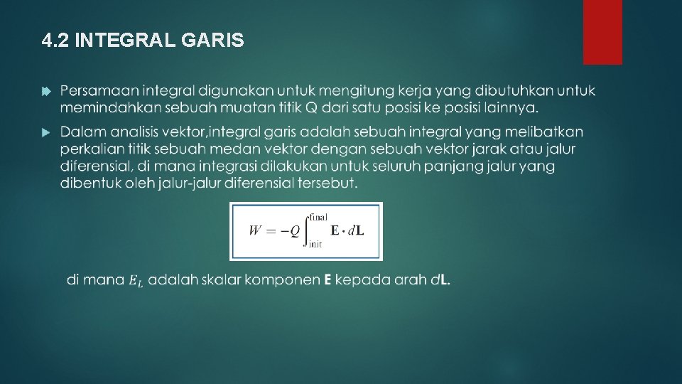 4. 2 INTEGRAL GARIS 