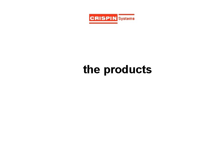 the products 